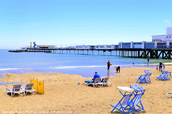 Sandown Pier and beach Picture Board by john hill