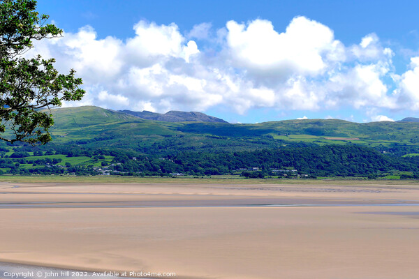 Welsh coastline from Portmeirion, Wales. Picture Board by john hill