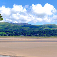 Buy canvas prints of Welsh coastline from Portmeirion, Wales. by john hill