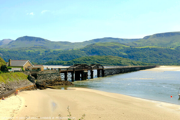 Barmouth rail bridge, Wales. Picture Board by john hill