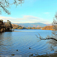 Buy canvas prints of Derwentwater, Cumbria. by john hill