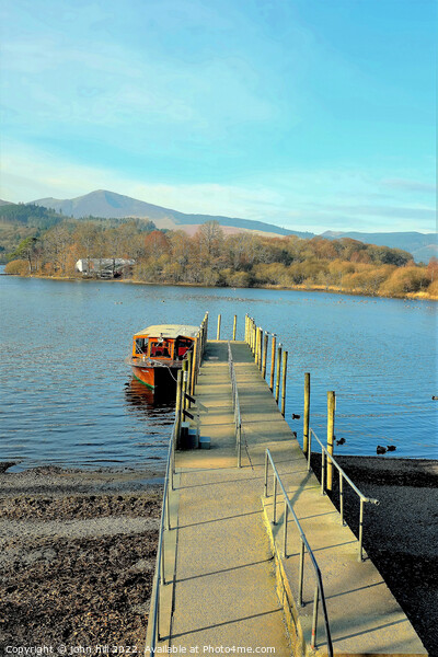 Landing stage Derwent water, Cumbria. Picture Board by john hill