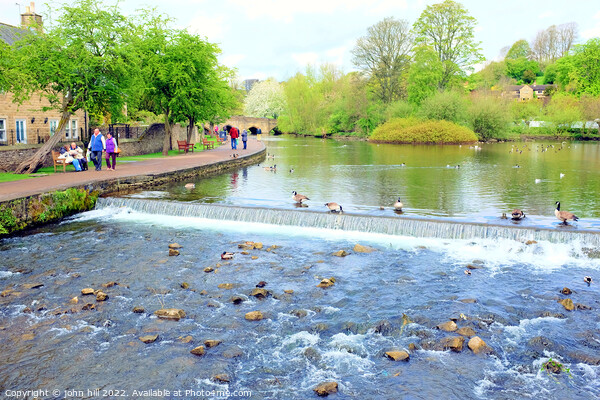 River Wye, Bakewell, Derbyshire. Picture Board by john hill