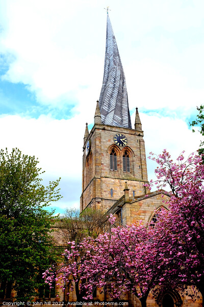 Crooked spire, Chesterfield, Derbyshire. Picture Board by john hill