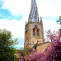 Buy canvas prints of Crooked spire, Chesterfield, Derbyshire. by john hill