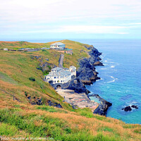 Buy canvas prints of Cornish coastline at Newquay by john hill