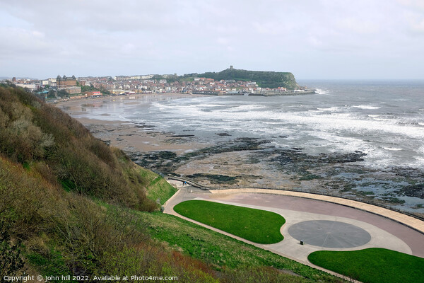 Rough seas Scarborough South bay, North Yorkshire, UK. Picture Board by john hill