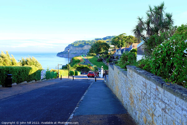 Evening shadows, Shanklin, Isle of Wight, UK. Picture Board by john hill