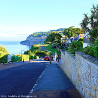 Buy canvas prints of Evening shadows, Shanklin, Isle of Wight, UK. by john hill