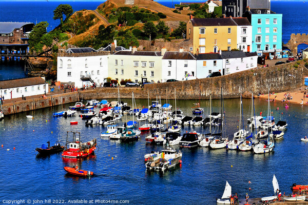 Harbour and Quay, Tenby, Wales. Picture Board by john hill