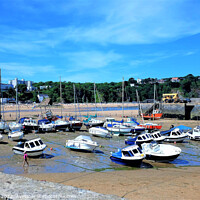 Buy canvas prints of Beached, Tenby, Wales. by john hill