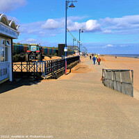 Buy canvas prints of Mablethorpe Promenade in October. by john hill