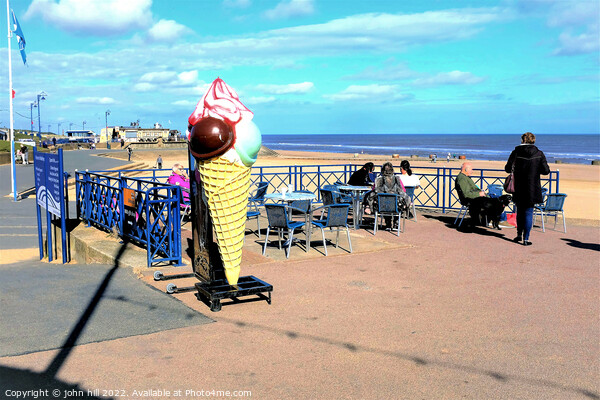 Seaside alfresco view, Mablethorpe. Picture Board by john hill