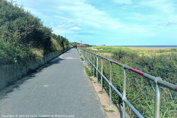 Coast path, Chapel St. Leonards, Lincolnshire, UK. Picture Board by john hill