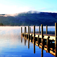 Buy canvas prints of Derwent water, Lake district, Cumbria, UK. by john hill