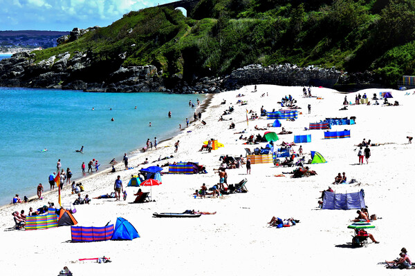 Porthminster beach, St. Ives, Cornwall, UK. Picture Board by john hill