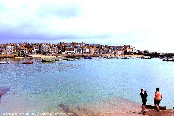 St. Ives harbour, Cornwall, UK. Picture Board by john hill