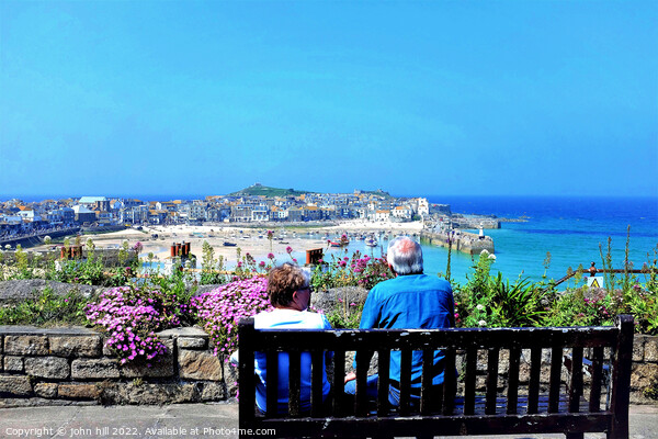 St. Ives View, Cornwall, UK. Picture Board by john hill