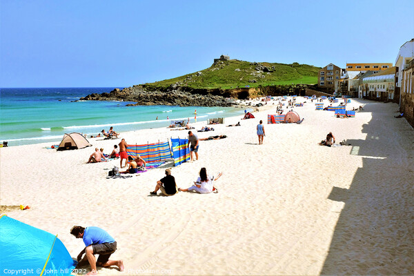 Porthmeor beach, St. Ives, Cornwall, UK. Picture Board by john hill