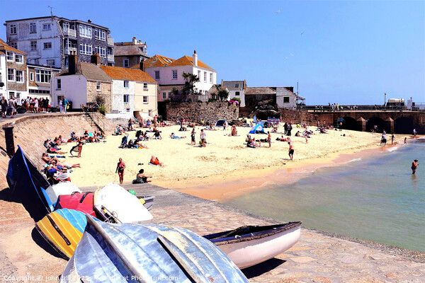 Harbour beach, St. Ives, Cornwall, UK. Picture Board by john hill