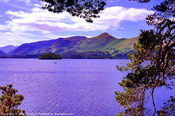 Catbells and Derwentwater, Cumbria, UK. Picture Board by john hill