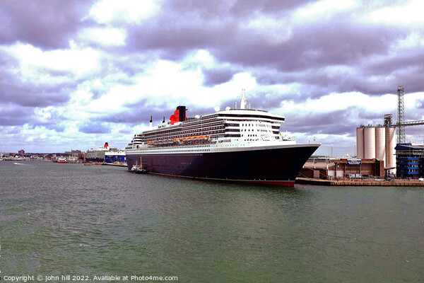 Queen Mary 2 cruise ship, Southampton, UK. Picture Board by john hill