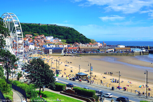Scarborough South beach, North Yorkshire, UK. Picture Board by john hill