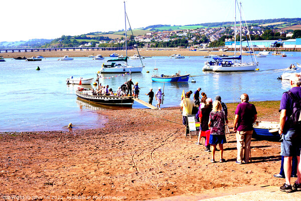 River Teign ferry, Teignmouth, Devon, UK. Picture Board by john hill