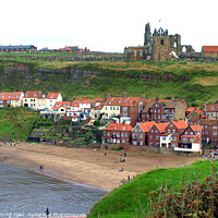 Buy canvas prints of Old Whitby, Yorkshire. by john hill