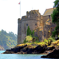 Buy canvas prints of Dartmouth Castle. by john hill