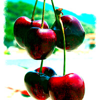 Buy canvas prints of Greek Cherries by john hill