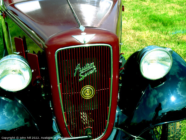 1930's Austin Seven Ruby front. Picture Board by john hill