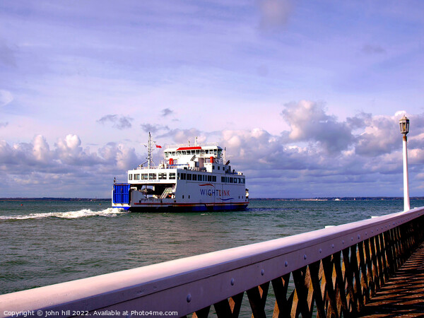 Wightlink ferry, Yarmouth, Isle of Wight Picture Board by john hill