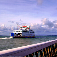 Buy canvas prints of Wightlink ferry, Yarmouth, Isle of Wight by john hill
