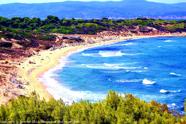 Mandraki Beach, Skiathos; Greece. Picture Board by john hill