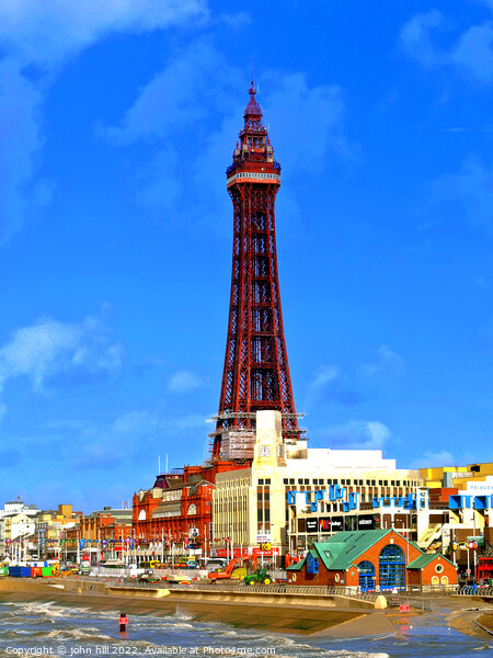 Blackpool Tower & seafront, November Picture Board by john hill