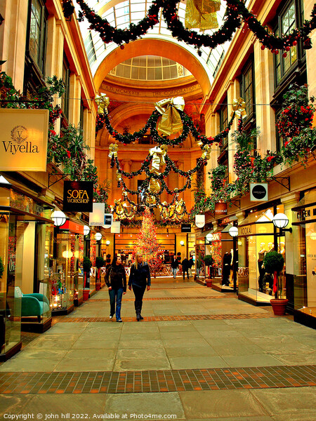 Exchange Arcade at Christmas, Nottingham, UK. (por Picture Board by john hill
