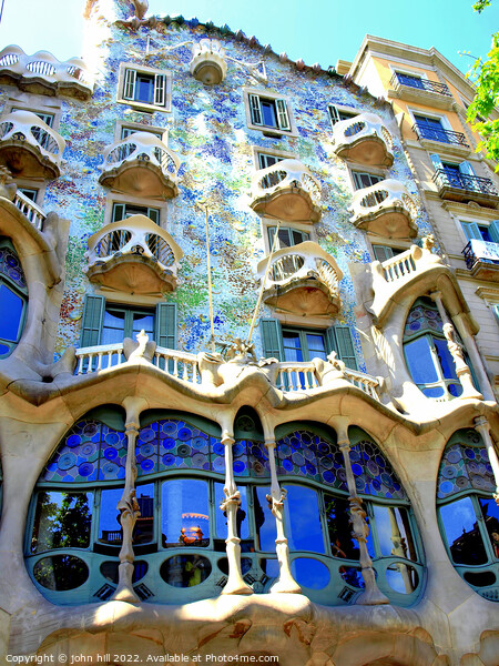 Casa Batllo, Barcelona, Spain. (portrait) Picture Board by john hill