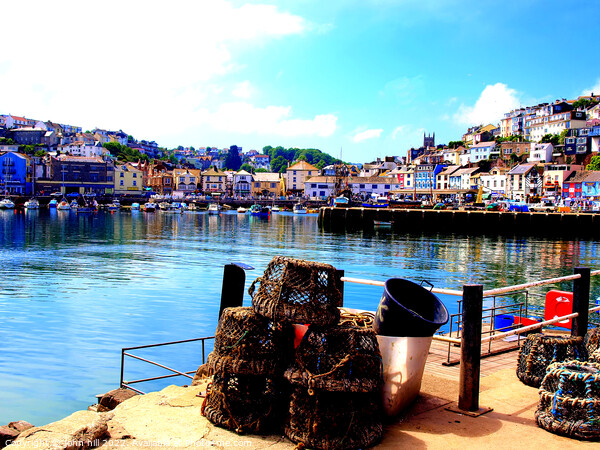 Brixham Harbour, South Devon. Picture Board by john hill