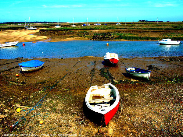 Low tide at Wells Next to Sea. Norfolk, UK. Picture Board by john hill