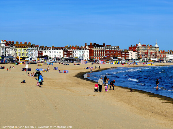 Weymouth beach in September, Dorset. Picture Board by john hill