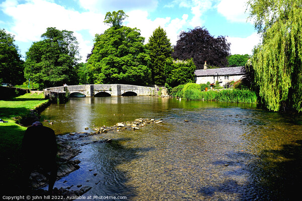 River Wye at Ashford in the water, Derbyshire. Picture Board by john hill