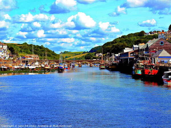 East Looe River, Cornwall. Picture Board by john hill