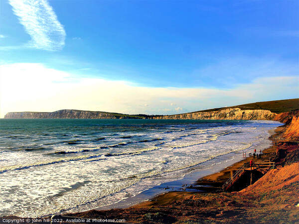 Compton bay, Isle of Wight, UK. Picture Board by john hill