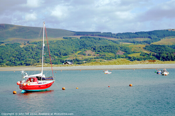 River Mawddach estuary at Barmouth Wales. Picture Board by john hill