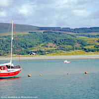 Buy canvas prints of River Mawddach estuary at Barmouth Wales. by john hill