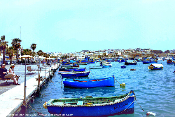 Marsaxlokk harbour, Malta. Picture Board by john hill
