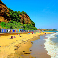 Buy canvas prints of Hope beach at Shanklin Isle of Wight. by john hill