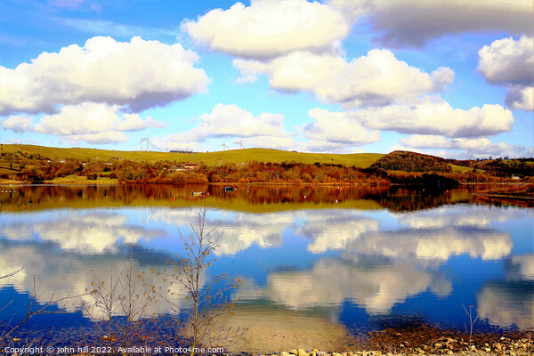 Reflections at Carsington water, Derbyshire. Picture Board by john hill