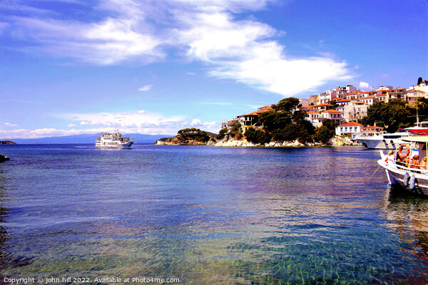 Old port at Skiathos Town, Greece. Picture Board by john hill